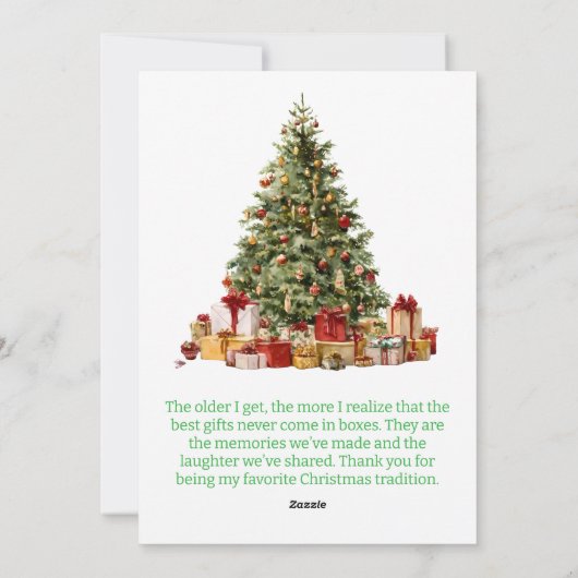 Cartes Pour Fêtes Annuelles Merry Christmas Pineneedle Photo (Dos)