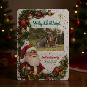 Cartes Pour Fêtes Annuelles Merry Christmas Pineneedle Photo