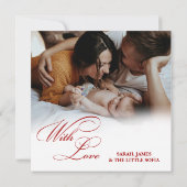 Cartes Pour Fêtes Annuelles Merry Christmas Script 3 Collage Multi Photo (Dos)