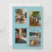 Cartes Pour Fêtes Annuelles Merry Christmas Snowflake Photo Card (Dos)