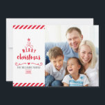 Cartes Pour Fêtes Annuelles MERRY CHRISTMAS TREE typographie famille photo rou<br><div class="desc">par kat massard >>> WWW.SIMPLYSWEETPAPERIE.COM <<< Envoyer et message spécial supplémentaire avec style et pizzazz cette année... Personnalisé avec vos détails & photos mes produits de vacances modernes sont sûrs de se démarquer de l'abondance de salutations que vos amis et votre famille recevront cette saison et fera un souvenir spécial...</div>