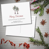 Cartes Pour Fêtes Annuelles Merry Christmas Tropical Palm Trees Beach