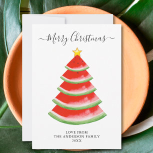 Cartes Pour Fêtes Annuelles Merry Christmas Watermelon