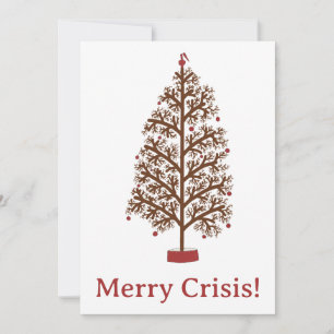 Cartes Pour Fêtes Annuelles Merry Crisis arbre de Noël d'occasion