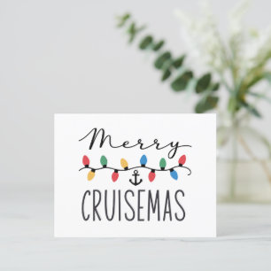 Cartes Pour Fêtes Annuelles Merry Cruisemas Croisière de Noël en Famille 