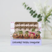 Cartes Pour Fêtes Annuelles Merry Egg (Debout devant)