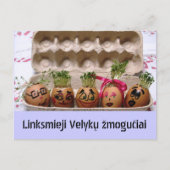 Cartes Pour Fêtes Annuelles Merry Egg (Devant)