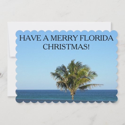 CARTES POUR FÊTES ANNUELLES MERRY FLORIDA NOËL (Devant)