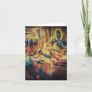 Cartes Pour Fêtes Annuelles Merry Go Round Animaux Grunge Toutes les Occasions