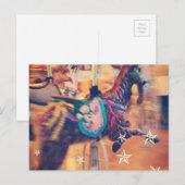 Cartes Pour Fêtes Annuelles Merry Go Round Chèvre (Devant / Derrière)