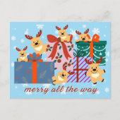 Cartes Pour Fêtes Annuelles Merry Holiday Postcard (Devant)