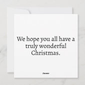 Cartes Pour Fêtes Annuelles Merry Joyeux Joyeux Noël Wreath (Dos)