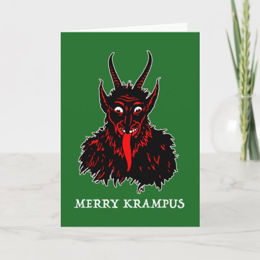 CARTES POUR FÊTES ANNUELLES MERRY KRAMPUS (Devant)