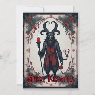 Cartes Pour Fêtes Annuelles Merry Krampus