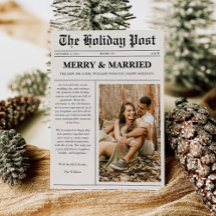 Merry & Married Christmas Newspaper