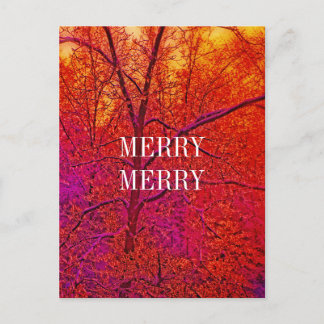 CARTES POUR FÊTES ANNUELLES MERRY MERRY SNOW SCENE
