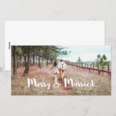 Cartes Pour Fêtes Annuelles Merry simple et Whimsical et marié (Devant / Derrière)