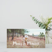 Cartes Pour Fêtes Annuelles Merry simple et Whimsical et marié (Debout devant)