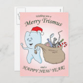 Cartes Pour Fêtes Annuelles "Merry Trisme" (Devant / Derrière)