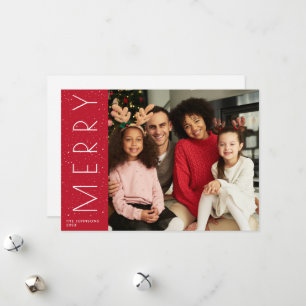 Cartes Pour Fêtes Annuelles MERRY Vacances modernes et tendance
