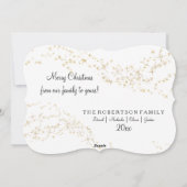 Cartes Pour Fêtes Annuelles Merry w Gold Parties scintillant Star Bracket phot (Dos)
