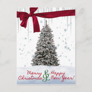 Cartes Pour Fêtes Annuelles Merry Xmas and Happy New Year Card