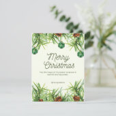 Cartes Pour Fêtes Annuelles Merrycristmas (Debout devant)