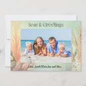 Cartes Pour Fêtes Annuelles Mers et salutations Photo de plage (Devant)