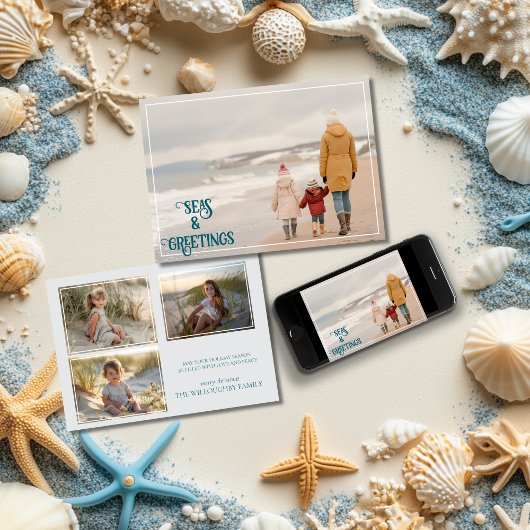 Cartes Pour Fêtes Annuelles Mers & Salutations 