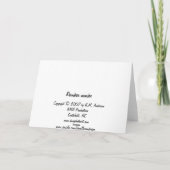 Cartes Pour Fêtes Annuelles Merveille de renne (Dos)