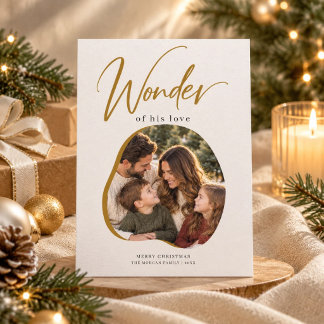 Cartes Pour Fêtes Annuelles Merveille de son or Arche Religieuse de Noël