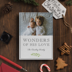 Cartes Pour Fêtes Annuelles Merveilles de Son Amour   Branche de Laurier Photo