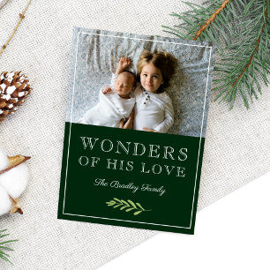 Cartes Pour Fêtes Annuelles Merveilles de son amour Laurel Leaf Branch Photo