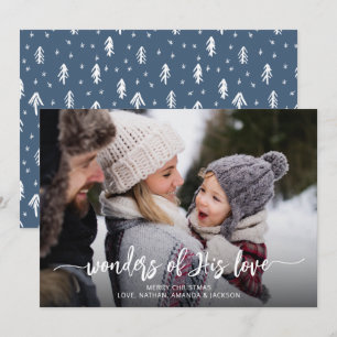Cartes Pour Fêtes Annuelles Merveilles de Son amour Noël chrétien