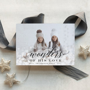 Cartes Pour Fêtes Annuelles Merveilles de son amour Photo de la lumière