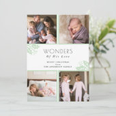 Cartes Pour Fêtes Annuelles Merveilles de son amour | Quatre photos Noël (Debout devant)