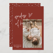 Cartes Pour Fêtes Annuelles Merveilles De Son Amour Une Photo Noël Religieux (Devant / Derrière)