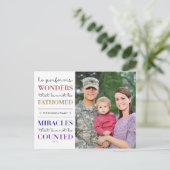 Cartes Pour Fêtes Annuelles Merveilles et Miracles Noël (Debout devant)