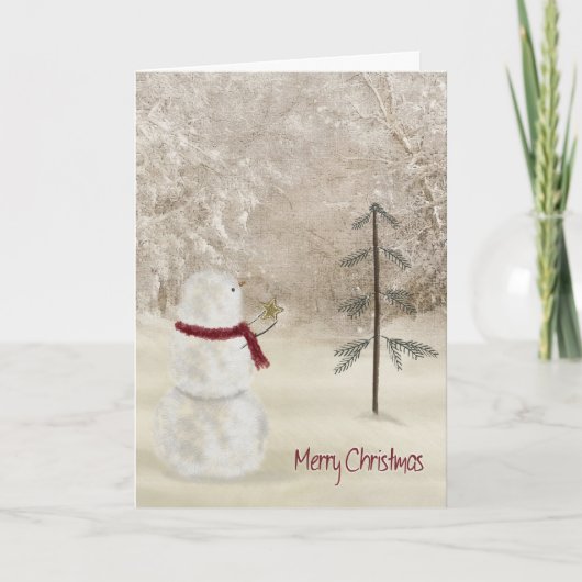 Cartes Pour Fêtes Annuelles Merveilleuse étoile de Noël (Devant)