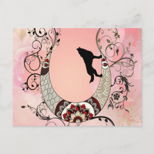 Cartes Pour Fêtes Annuelles Merveilleuse lune de mandala