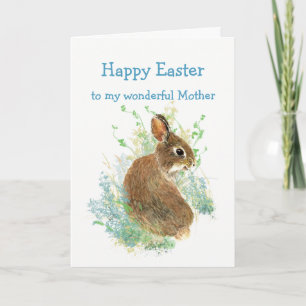 Cartes Pour Fêtes Annuelles Merveilleuse Mère Personnalisée Pâques Mignonne La