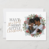 Cartes Pour Fêtes Annuelles Merveilleuse & Photo Joyeux Noël (Devant)