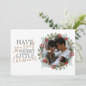 Cartes Pour Fêtes Annuelles Merveilleuse & Photo Joyeux Noël (Debout devant)