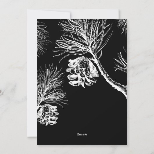 Cartes Pour Fêtes Annuelles Merveilleuse Vie 3 PH lettres d'or | (Dos)