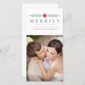 Cartes Pour Fêtes Annuelles Merveilleusement Jamais Après Simple Moderne Nouve (Devant / Derrière)