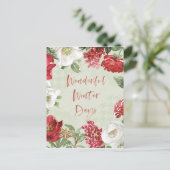 Cartes Pour Fêtes Annuelles Merveilleuses journées d'hiver (Debout devant)