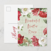 Cartes Pour Fêtes Annuelles Merveilleuses journées d'hiver (Devant / Derrière)