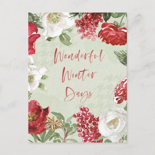 Cartes Pour Fêtes Annuelles Merveilleuses journées d'hiver (Devant)