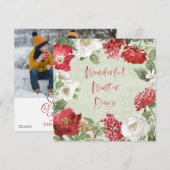 Cartes Pour Fêtes Annuelles Merveilleuses journées d'hiver (Devant / Derrière)