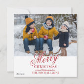 Cartes Pour Fêtes Annuelles Merveilleuses journées d'hiver (Dos)